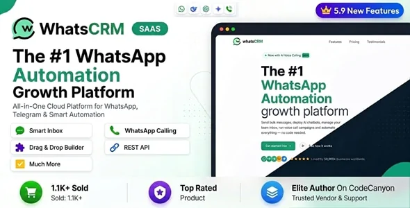WhatsCRM – WhatsApp CRM & Chatbot SaaS