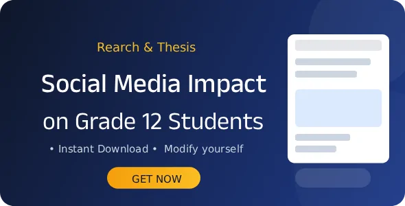 Research Paper: Social Media Impact on Grade 12 Students