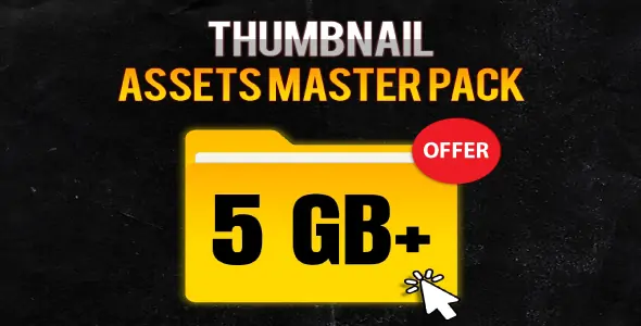 Thumbnail Master Pack – 5GB+ Premium PSD Templates for YouTube Creators