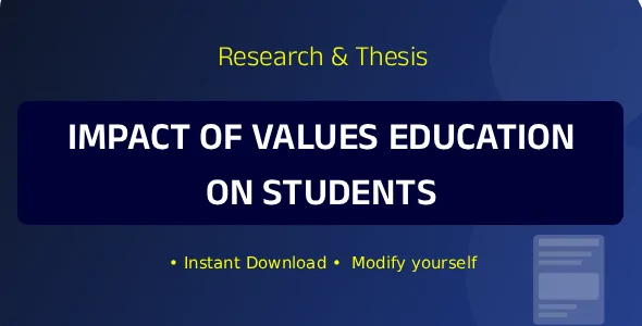 Impact of Values Education on Students