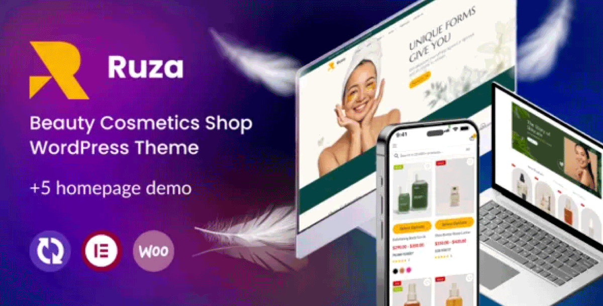 Ruza - Beauty Cosmetics Shop WordPress Theme
