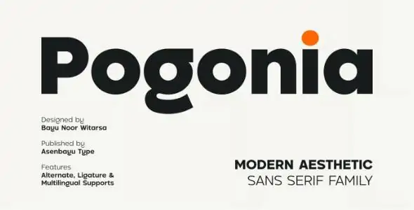 Pogonia - Modern Font Family download