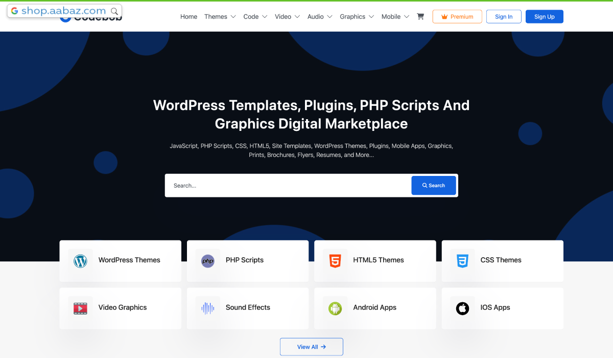 Codebob - Single-Vendor Digital Marketplace