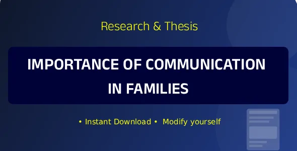 Importance of Communication in Families